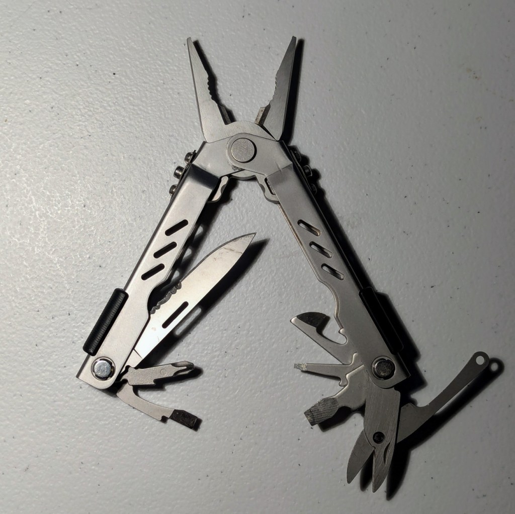 Gerber Multi-Plier 400 Compact Sport with all tools unfolded