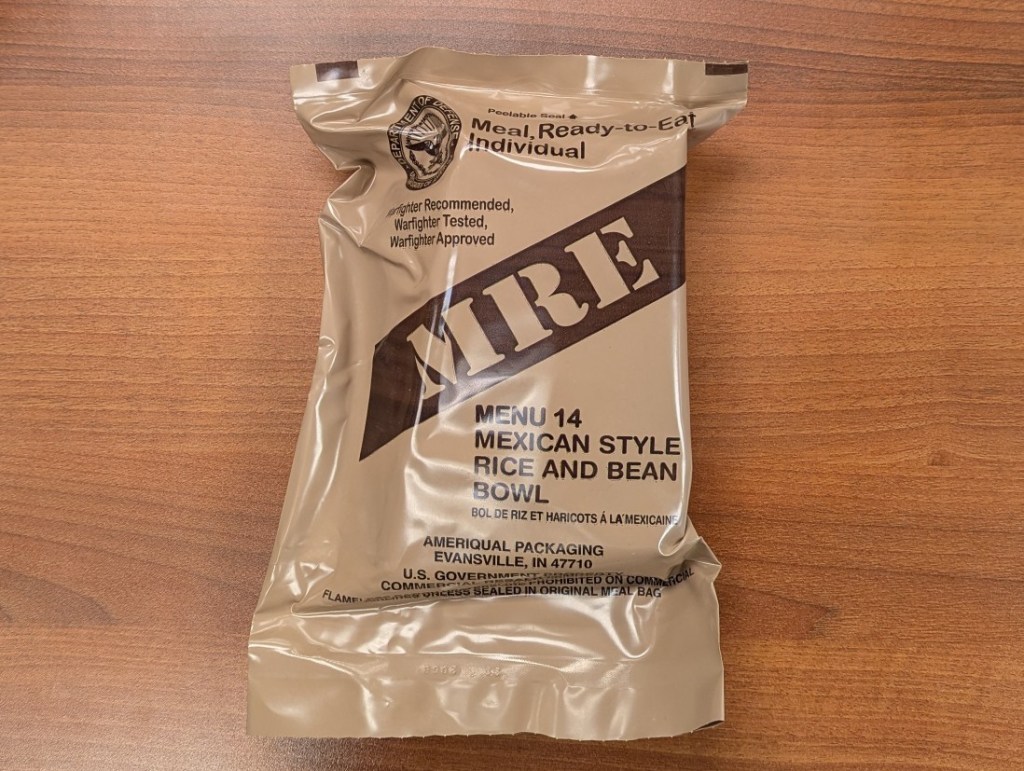 brown MRE pouch