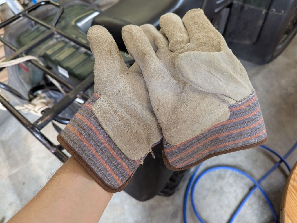 leather work gloves