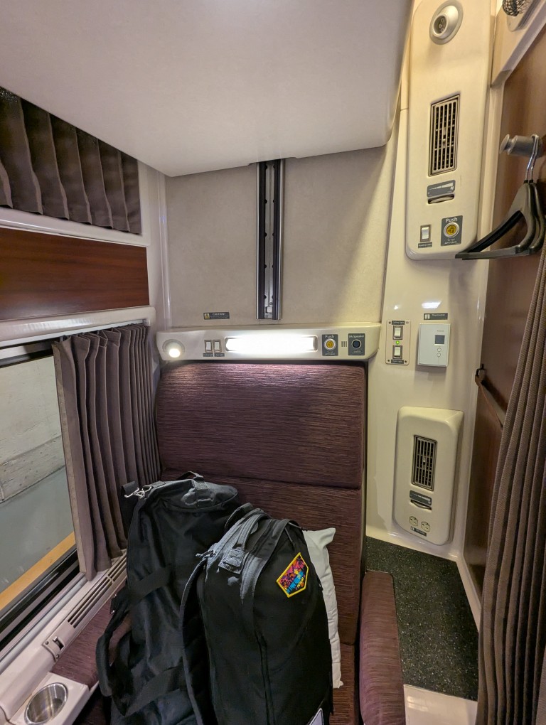 right side seat with bags