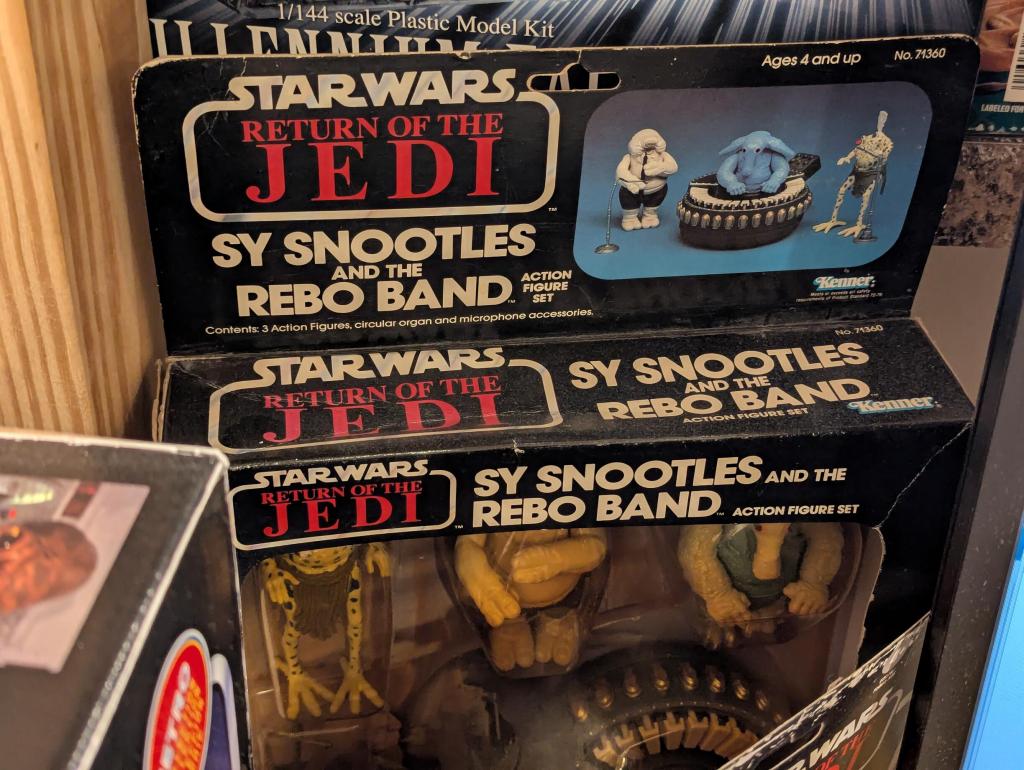 star wars action figure collection of assorted figures, vehicles, playsets, and models