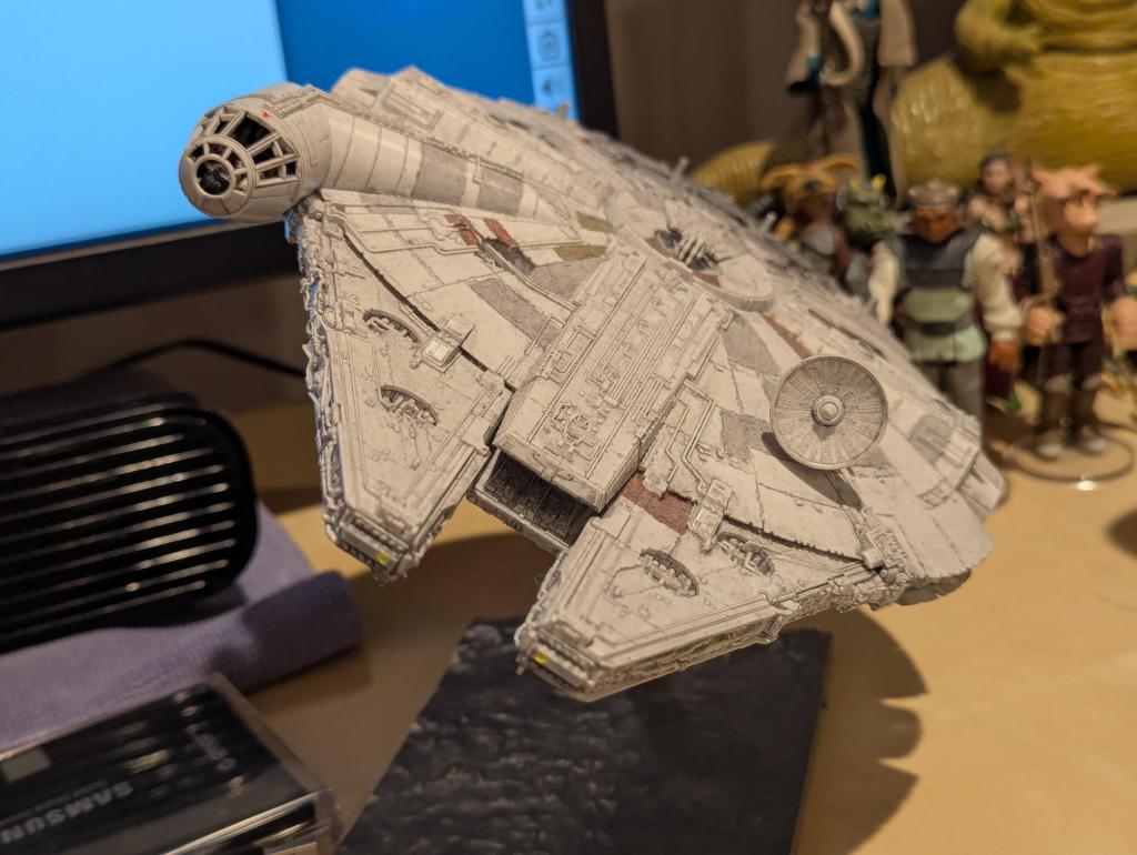 star wars action figure collection of assorted figures, vehicles, playsets, and models