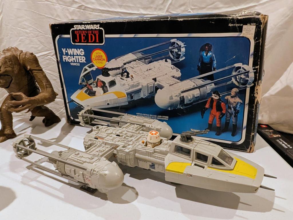 y-wing fighter and box