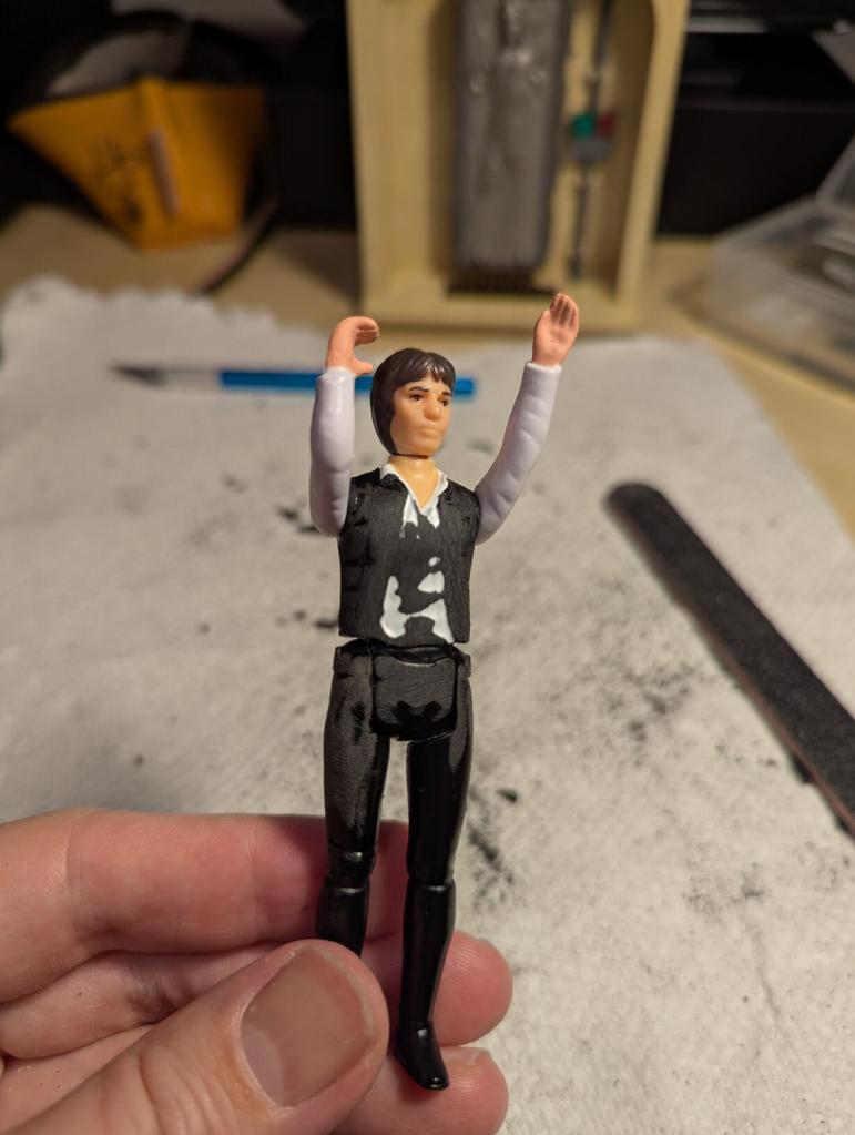Custom Kenner "Big Head" Han Solo After Being Freed from Carbonite in ROTJ