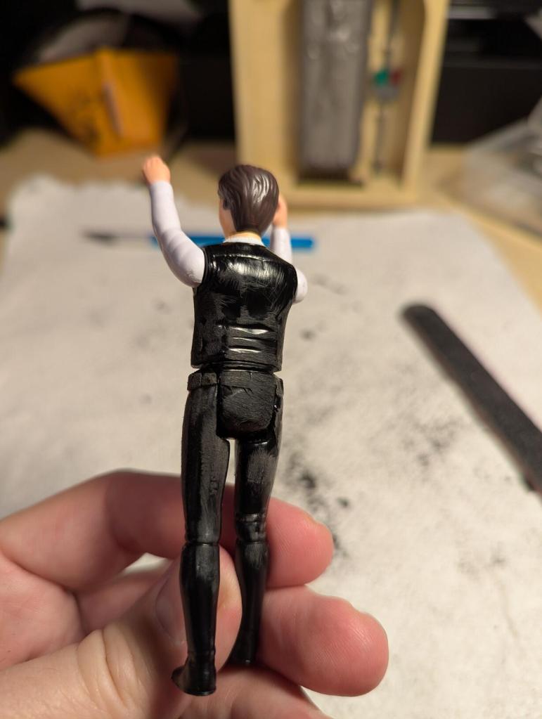 Custom Kenner "Big Head" Han Solo After Being Freed from Carbonite in ROTJ