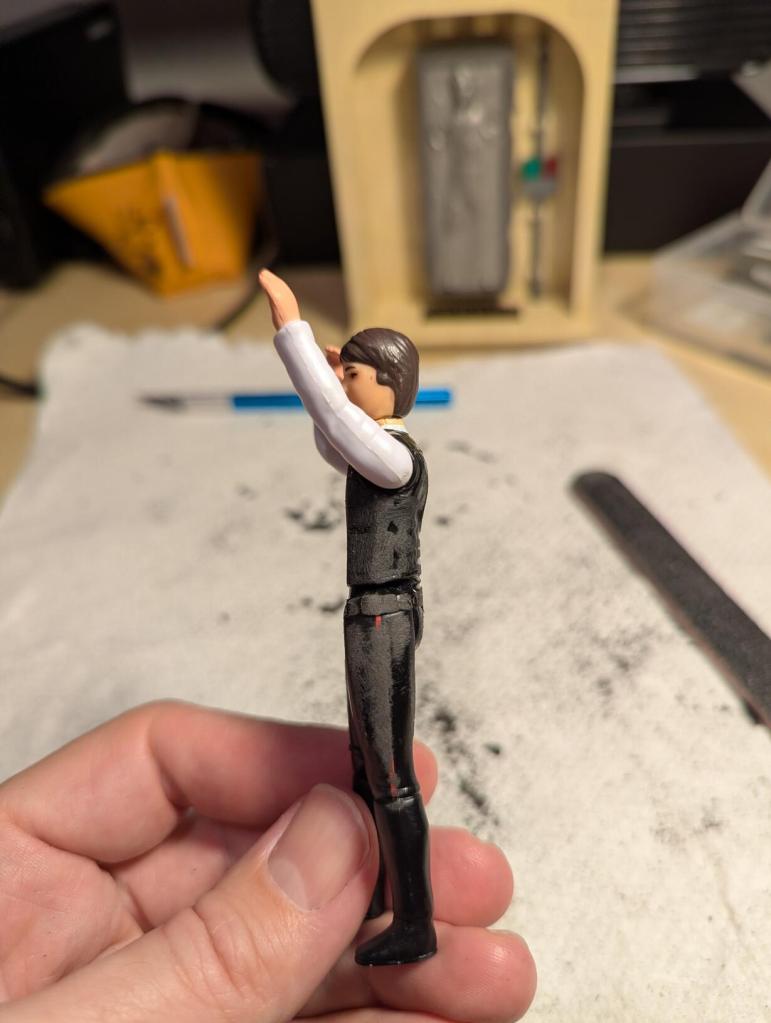 Custom Kenner "Big Head" Han Solo After Being Freed from Carbonite in ROTJ