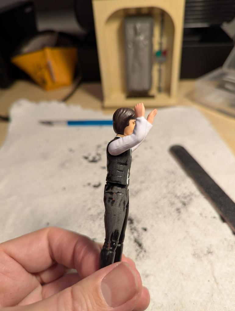 Custom Kenner "Big Head" Han Solo After Being Freed from Carbonite in ROTJ