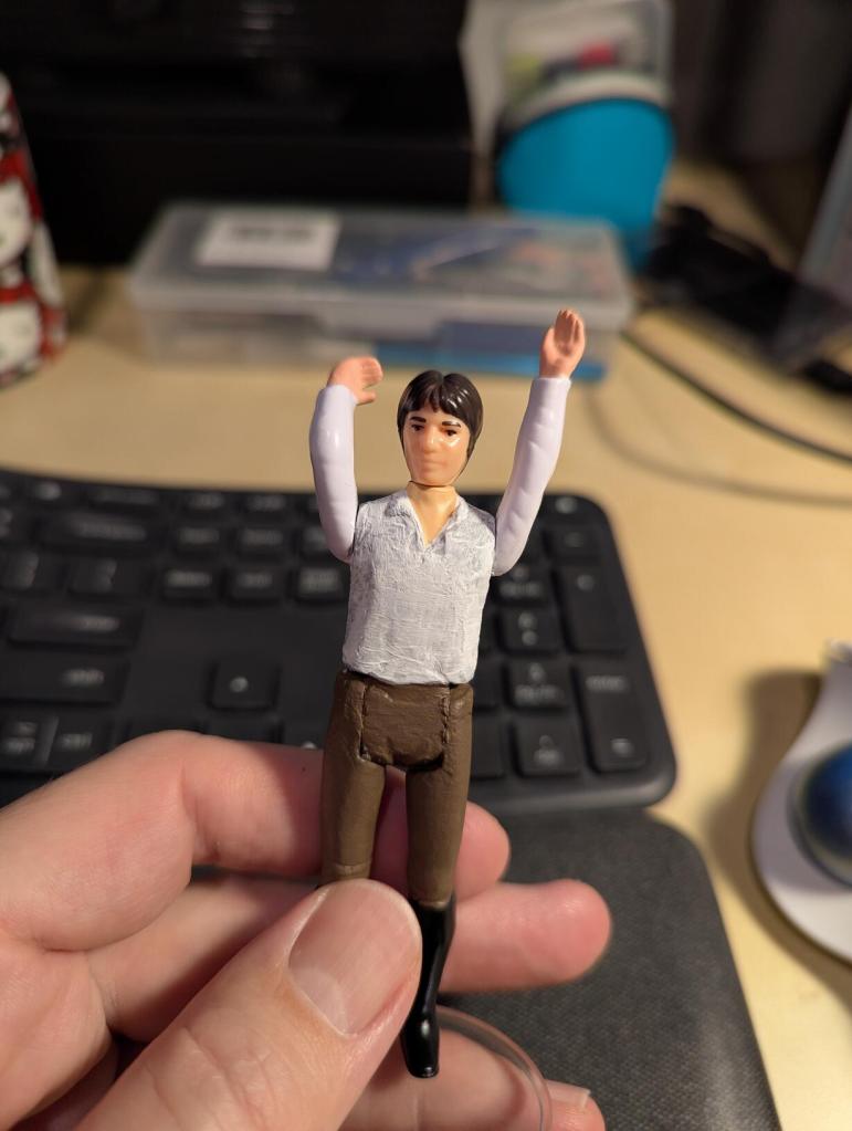 Custom Kenner "Big Head" Han Solo After Being Freed from Carbonite in ROTJ