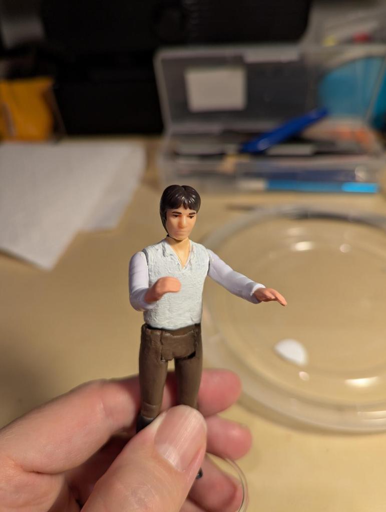Custom Kenner "Big Head" Han Solo After Being Freed from Carbonite in ROTJ