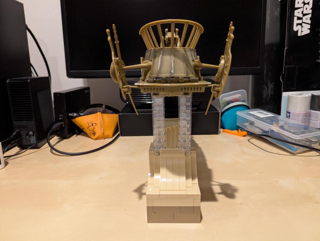 LEGO-Built Display Stand for Kenner's 1985 Tatooine Skiff or Hasbro's 2000 Re-Issue